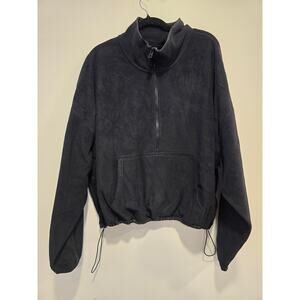 Fabletics Black Polar Fleece Half- Zip Size 3x NWT